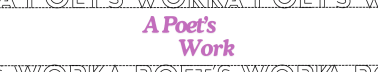A Poet's Work