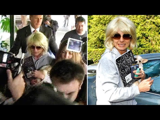 Britney Spears Sports Wig And Sparks Total Chaos Several Days After Shaving  Head [2007]