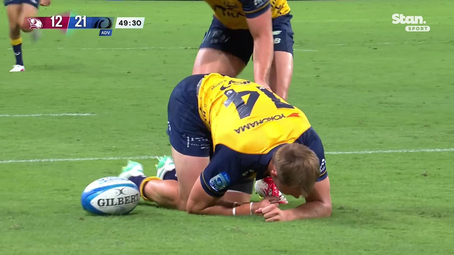 Try | Lancaster 50' | Western Force vs Queensland Reds