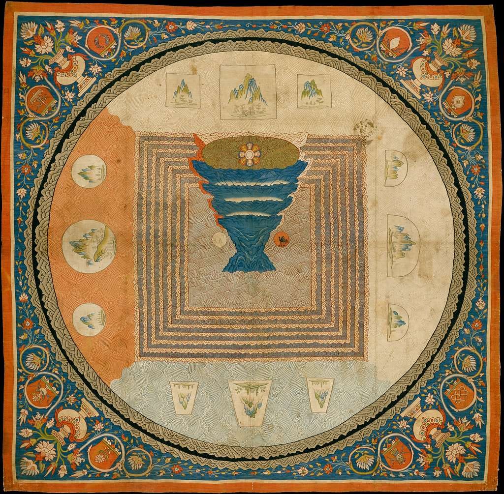 Cosmological Mandala with Mount Meru - PICRYL - Public Domain Media Search  Engine Public Domain Image