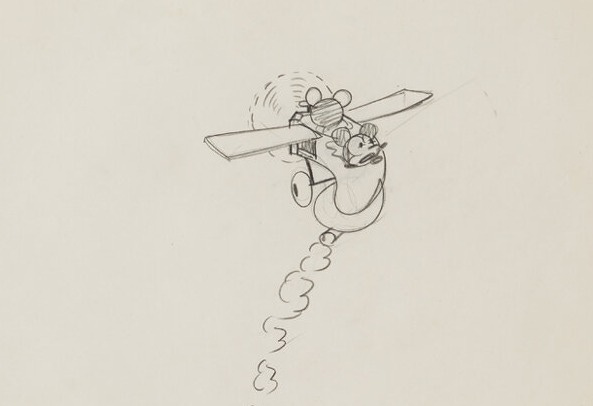 Original production drawing from Plane Crazy Original production drawing from Plane Crazy