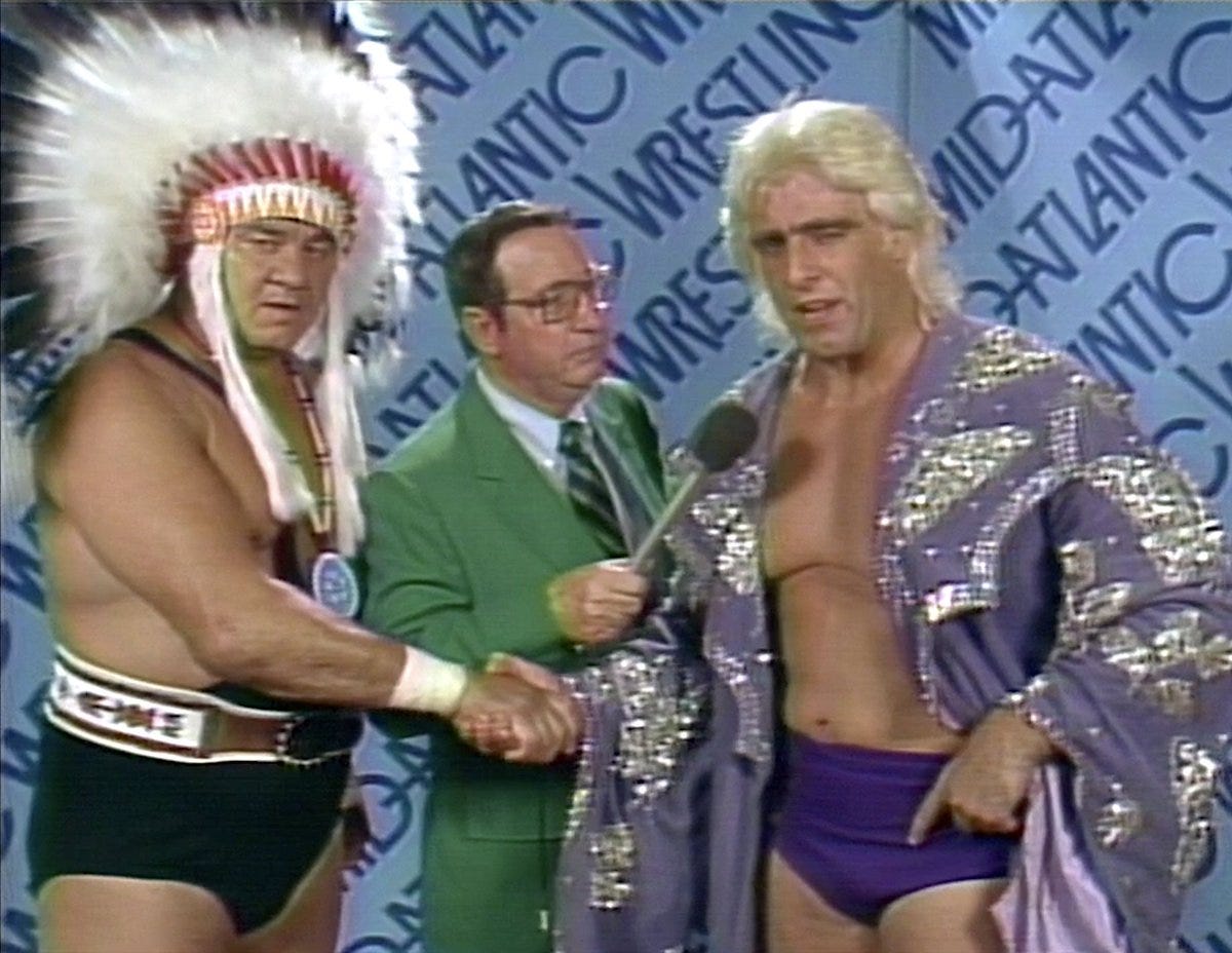 Wahoo McDaniel & Ric Flair