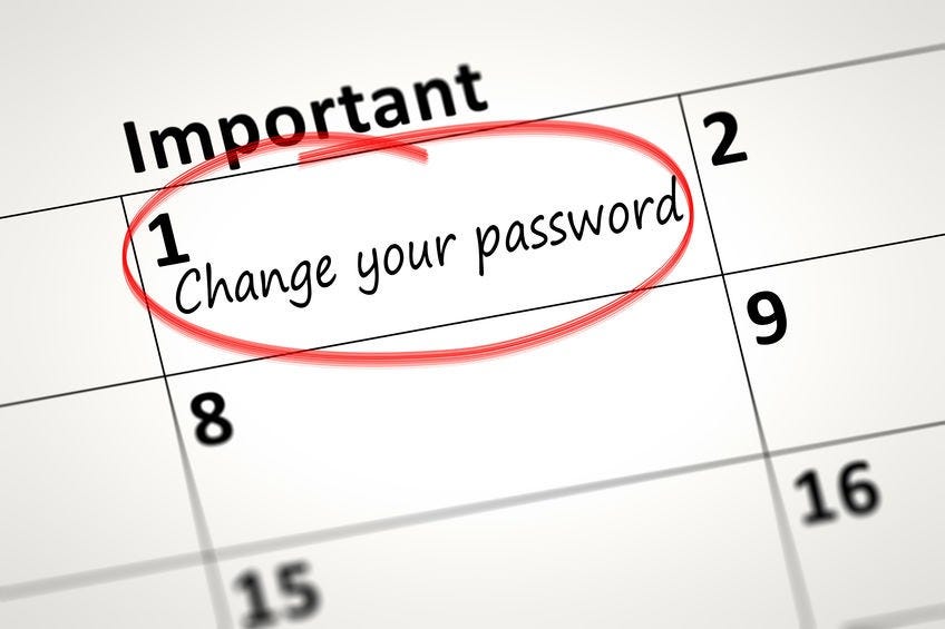 Should passwords be changed regularly?