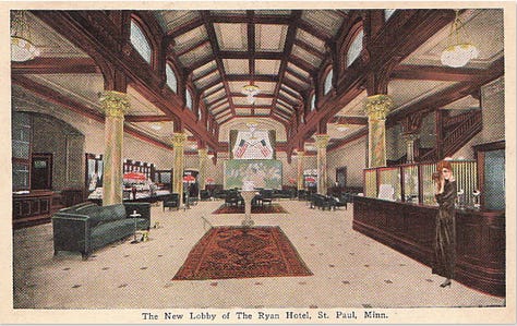 Iconic Hotel Ryan photo, postcard, and lobby