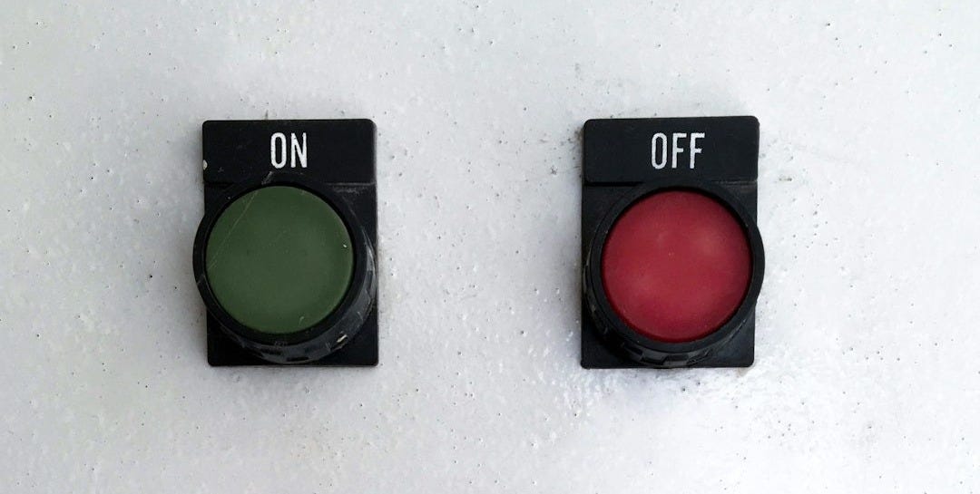 black and red round device