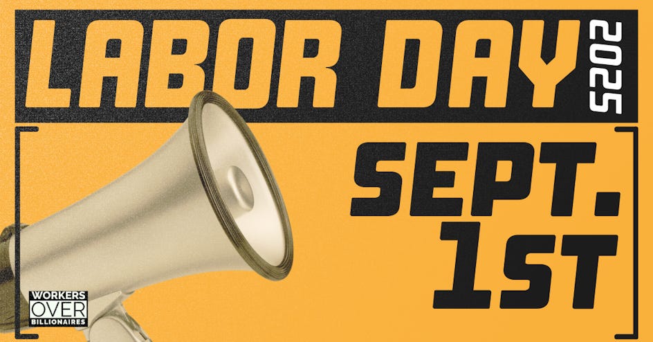 [Bowie] #WorkersOverBillionaires Labor Day organized by May Day Strong