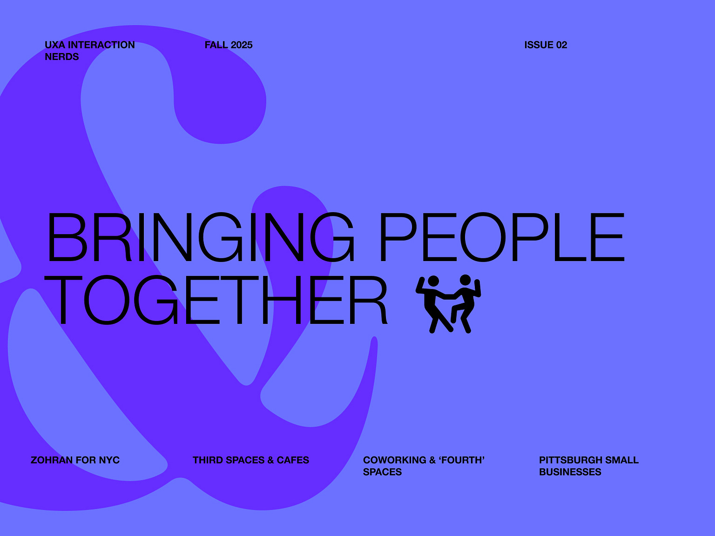 Interaction Nerds Fall 2025 Issue 2 Cover Image: Bringing People Together.