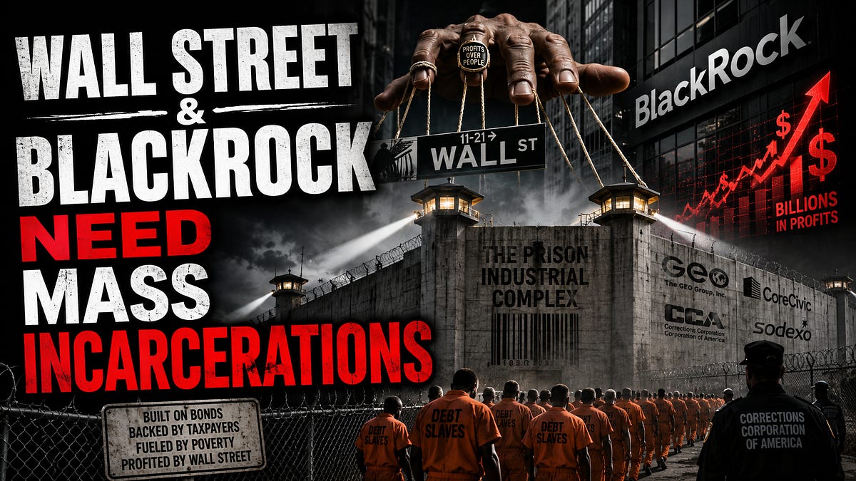 Wall Street & Blackrock NEED Mass Incarcerations [Prison Profits Part 2]