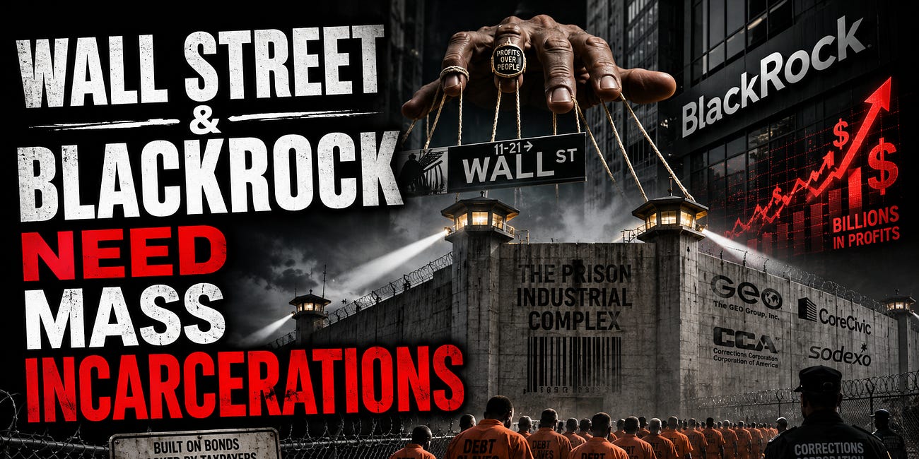 Wall Street & Blackrock NEED Mass Incarcerations [Prison Profits Part 2]
