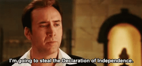 Declaration Of Independence National Treasure GIF - Declaration Of Independence  National Treasure Steal - Discover & Share GIFs