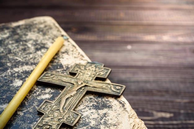 Christian cross and Bible Church objects | Premium Photo