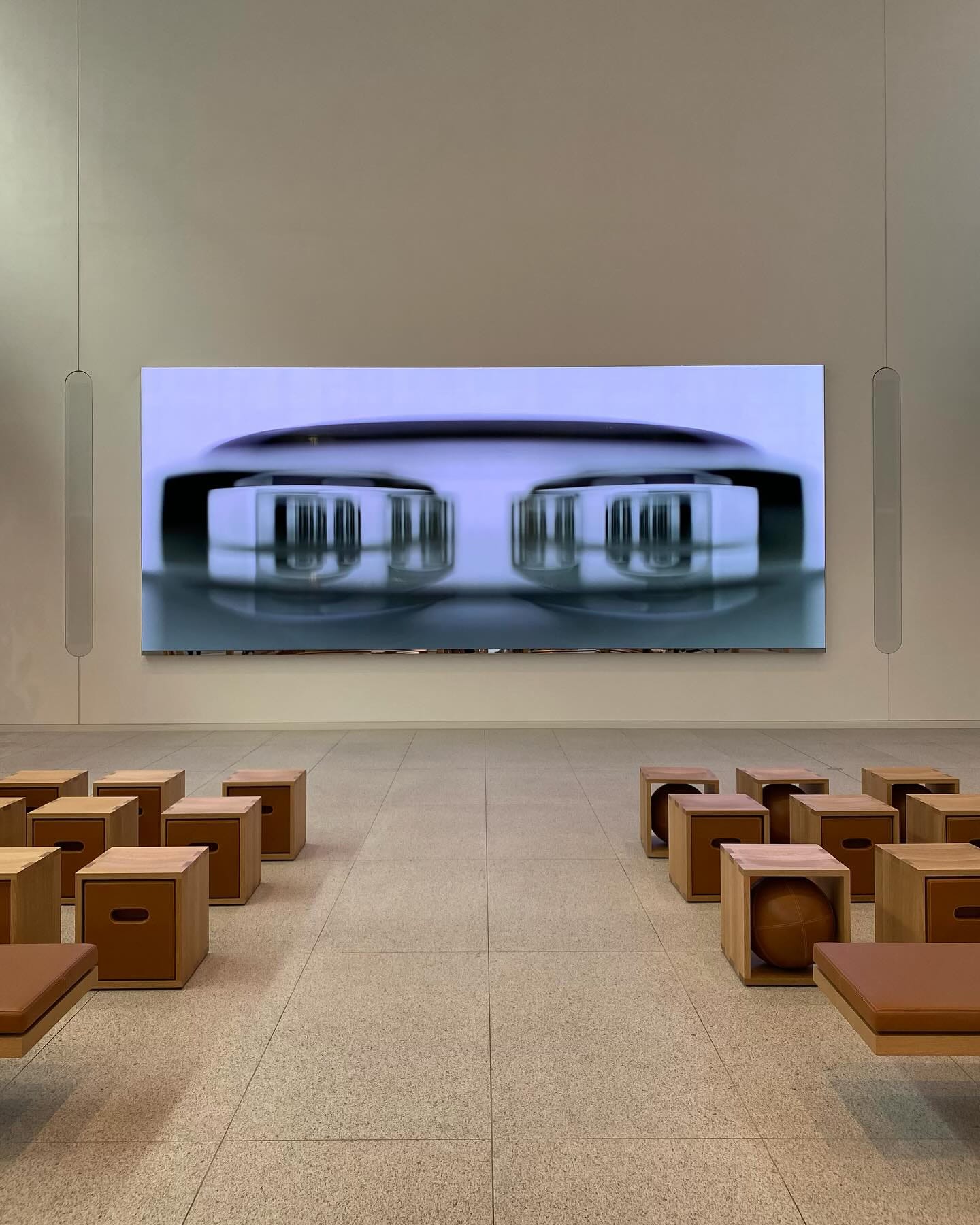 The video wall and Forum at Apple The Grove.