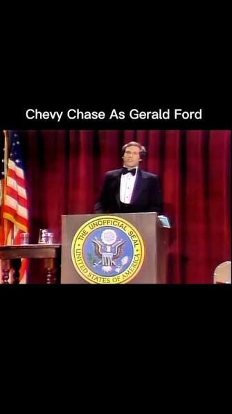 Chevy Chase as Gerald Ford Tripping. Classic SNL! #comedy #SNL #comedians  #funny #1970s | Love Gilda | Facebook