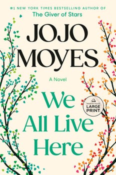 Paperback We All Live Here [Large Print] Book