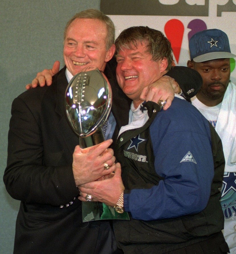 The most memorable moments in the tumultuous Jerry Jones-Jimmy Johnson  relationship