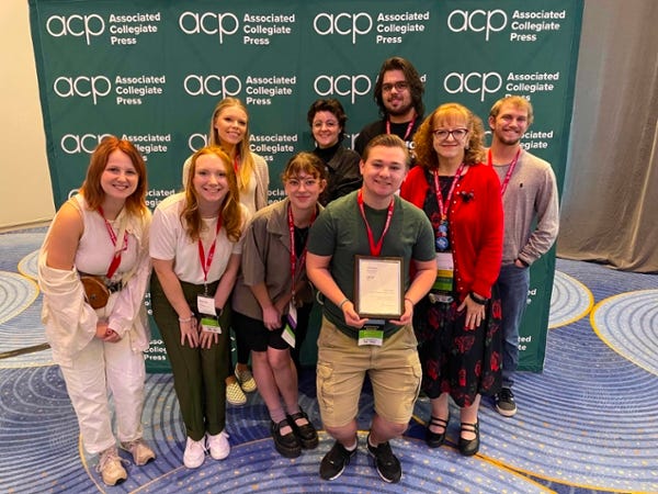 The Alestle staff at the Associated Collegiate Press/College Media Association National College Media Convention. The Alestle staff at the Associated Collegiate Press/College Media Association National College Media Convention.