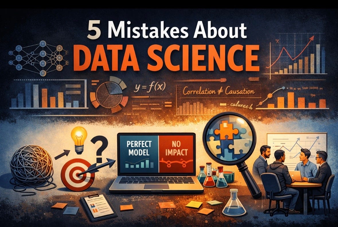 Data Analysis Mistakes 5 Mistakes About Data Science - by Vaishali Macwan