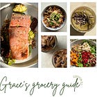 Healthy & easy weekly meal plan | Grace's grocery guide v.52