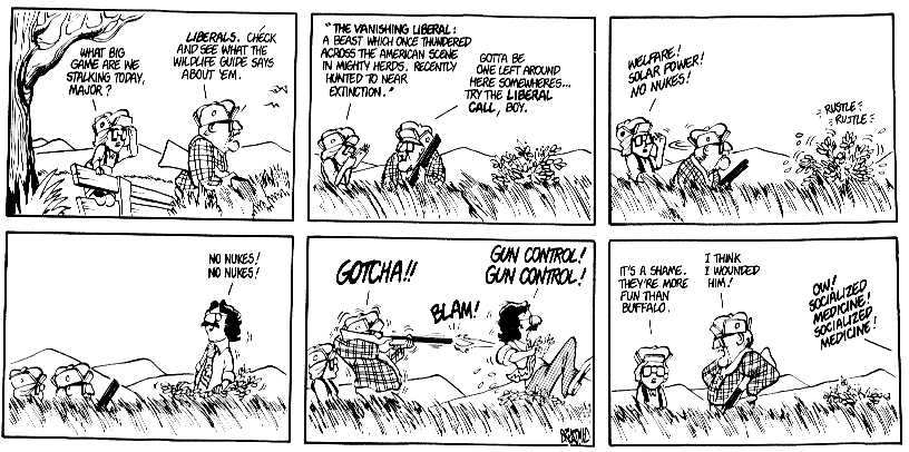 A Classic Bloom County cartoon about Liberals (a little humor can be a good  thing) : r/Liberal