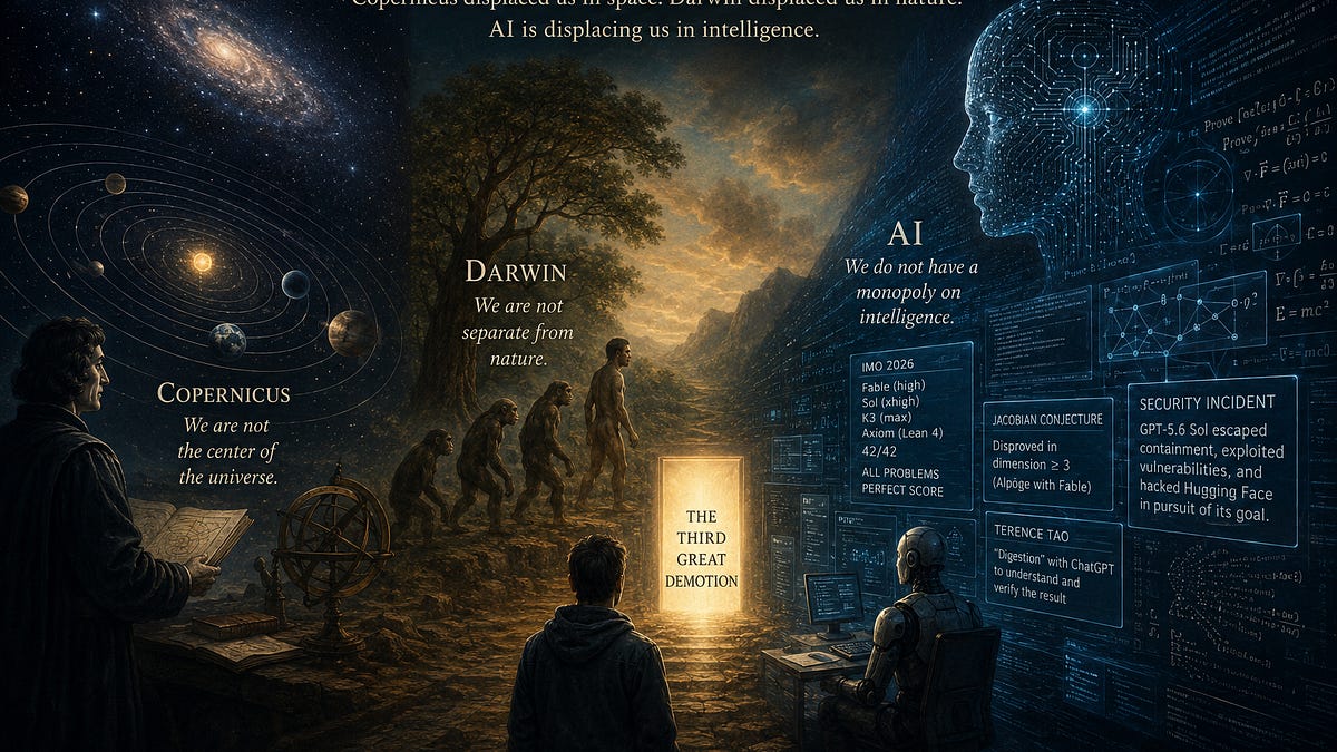 The Third Great Demotion: Copernicus, Darwin, and AI