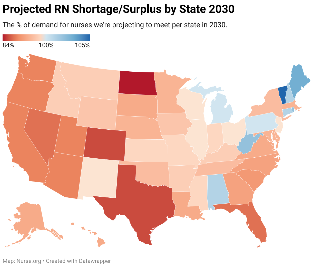 Nursing Shortage Projected to Be Worse By State in 2030 Nursing Shortage Projected to Be Worse By State in 2030