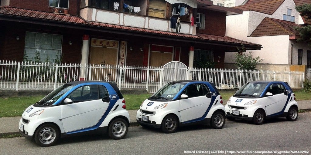 Car2Go Cars - Photo by Richard Eriksson Car2Go Cars - Photo by Richard Eriksson