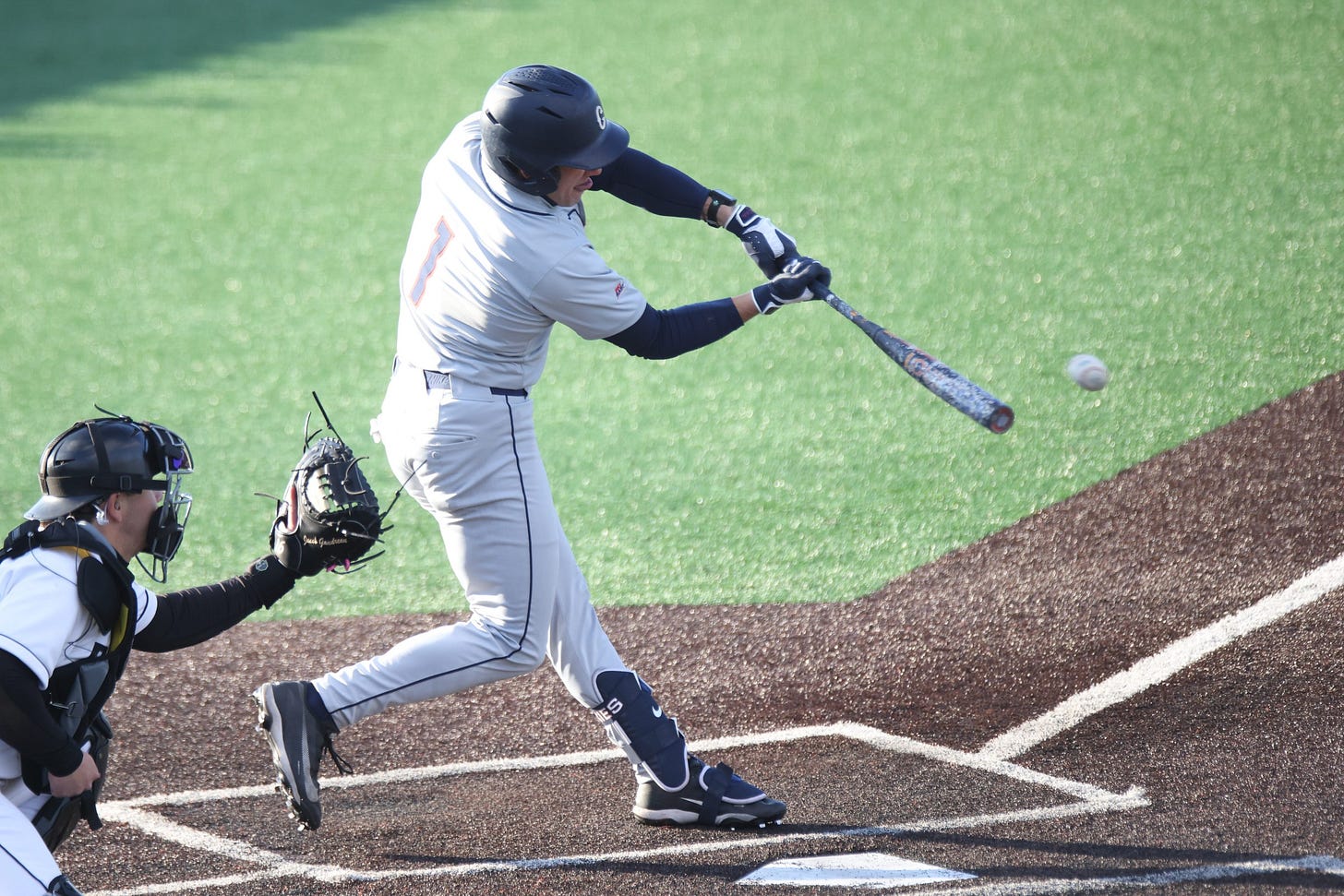 The UConn Huskies take on the Bryant Bulldogs in a college baseball game at Conaty Park in Smithfield, RI on Tuesday, April 7, 2026. The UConn Huskies take on the Bryant Bulldogs in a college baseball game at Conaty Park in Smithfield, RI on Tuesday, April 7, 2026.