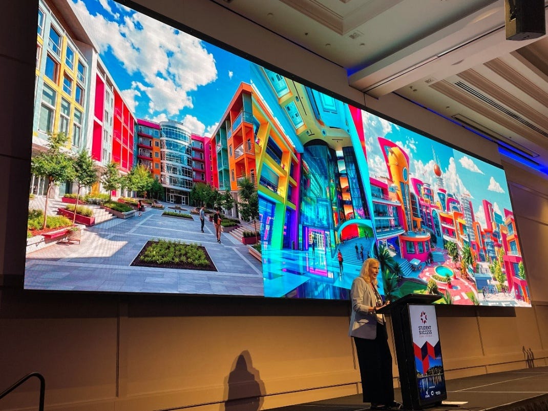 A person standing in front of a large screen

AI-generated content may be incorrect.