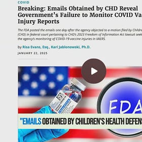 HORRIFYING: FDA Emails Reveal 1.4 Million Reports of Adverse Reactions to the COVID-19 Shots in the First 18 Months 