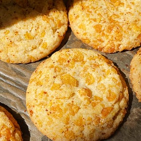 cornflake sugar cookies with lime and tajín