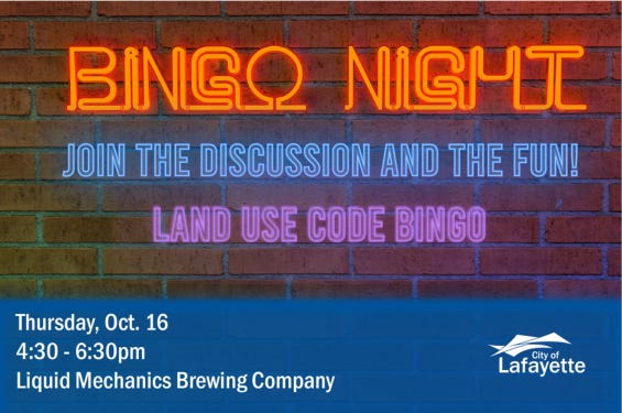  Land Use Code Bingo 