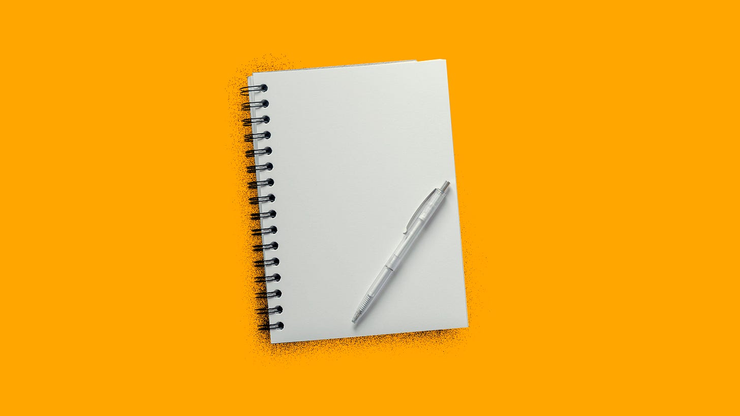 Image of a notebook. (By Shannon Loys)