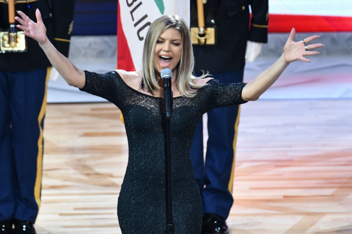 Image result for fergie national anthem