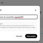 0092 - Guia para começar a usar a função Projetos no ChatGPT