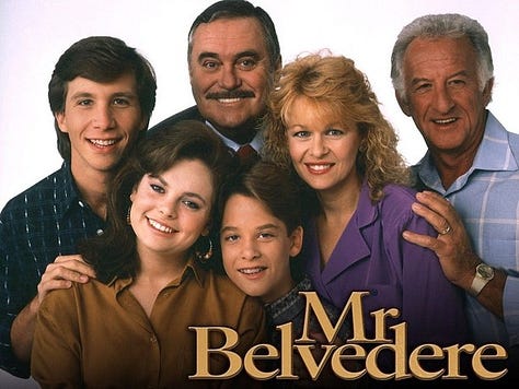 six photos of 80s Sitcoms