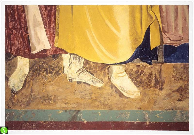 Giotto detail painting by Steve Butcher 2009