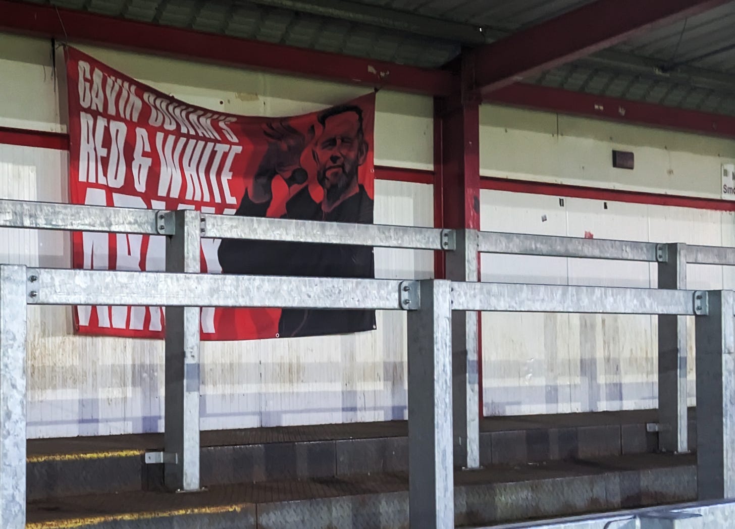 Banner: 'Gavin Cowan's red and white army'