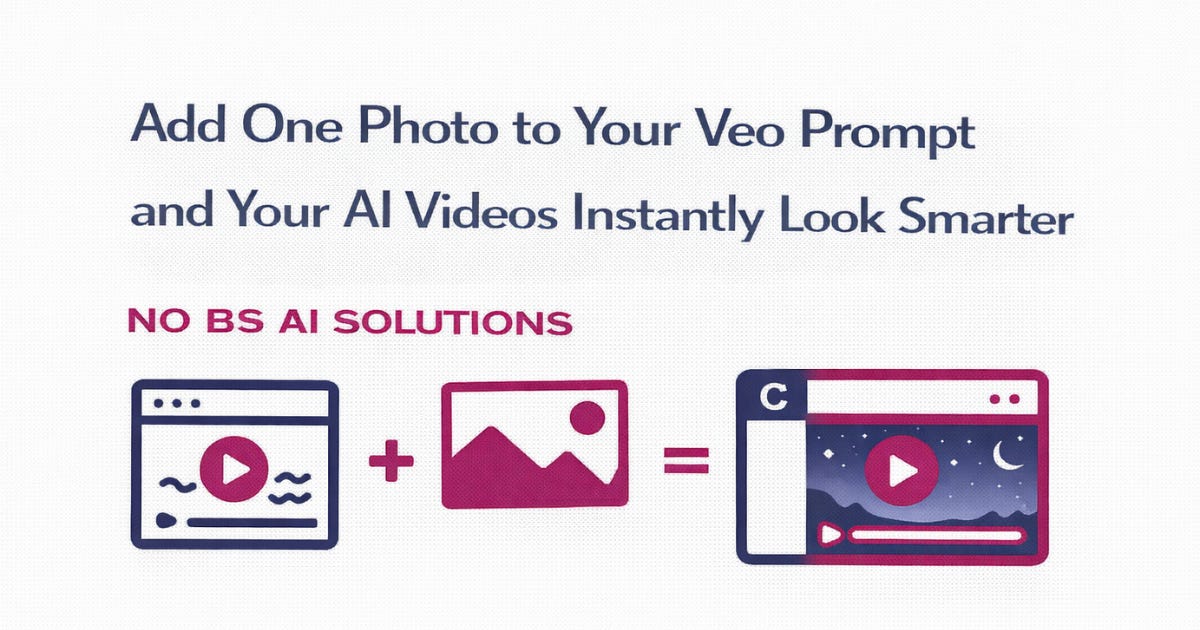 Add One Photo to Your Veo Prompt and Your AI Videos Instantly Look Smarter