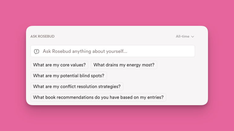 Rosebud 的 Ask Rosebud 功能