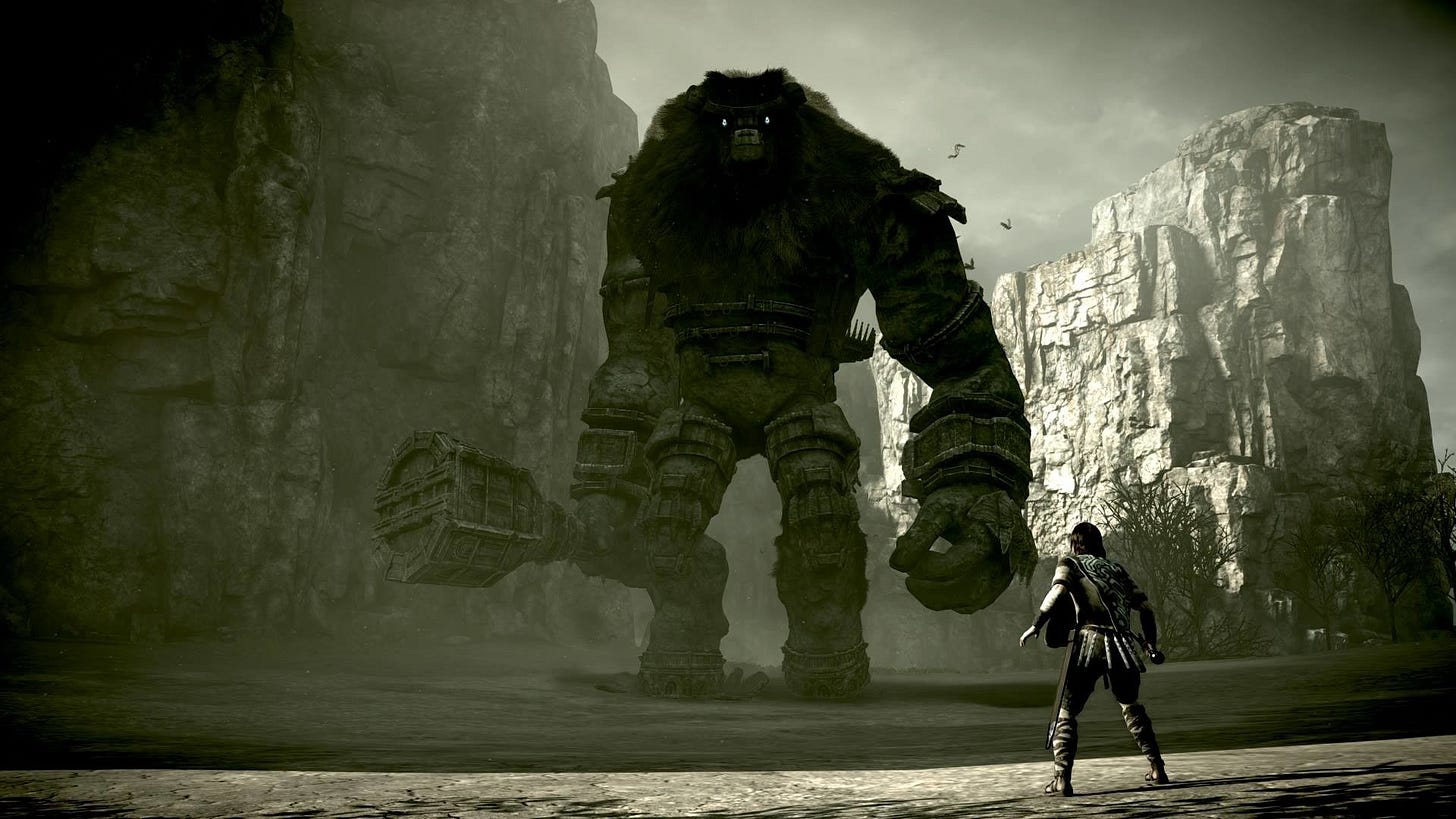 Ps4 Games Shadow Of The Colossus Is A Powerful Fairy Tale Because It Resists Condemning The Player Shadow Of Colossus Ps4 Ps4 Games Shadow Of The Colossus Is A Powerful Fairy Tale Because It Resists Condemning The Player Shadow Of Colossus Ps4
