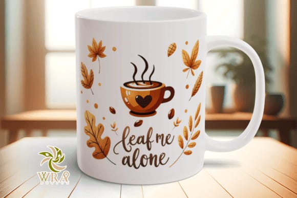 Funny Mug Sublimation Cute Fall PNG File