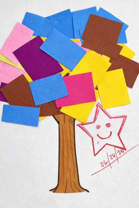 a tree mosaic