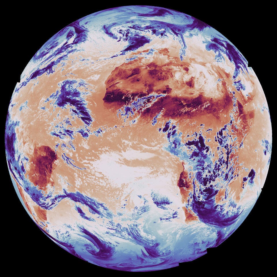 Global surface and cloud-top temperatures by MTG-Sounder Global surface and cloud-top temperatures by MTG-Sounder