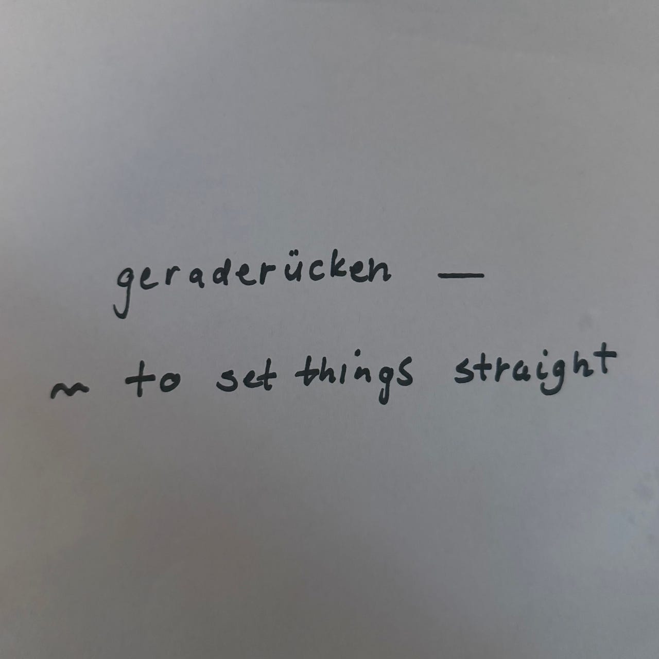 der geraderücker