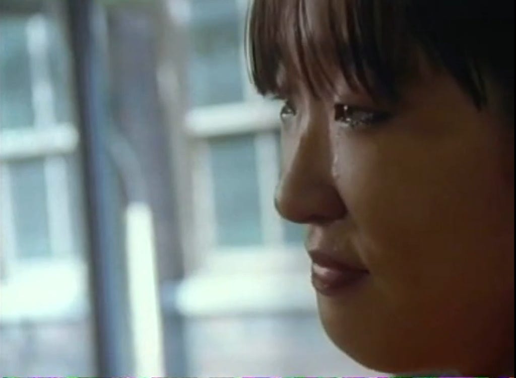 Screenshot from The Diary of Evelyn Lau (1994), dir. Sturla Gunnarsson; © CBC.