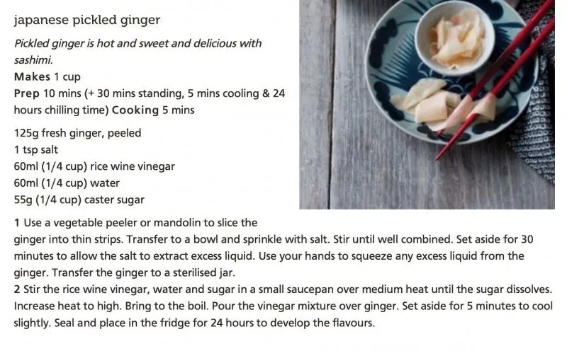 Japanese Pickled Ginger Recipe Japanese Pickled Ginger Recipe