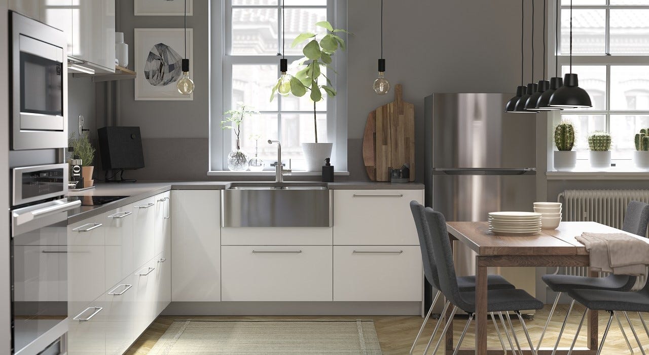 RINGHULT high-gloss white kitchen | IKEA Lietuva RINGHULT high-gloss white kitchen | IKEA Lietuva