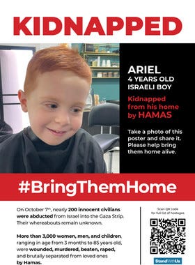 Kidnapped From Israel Posters | StandWithUs