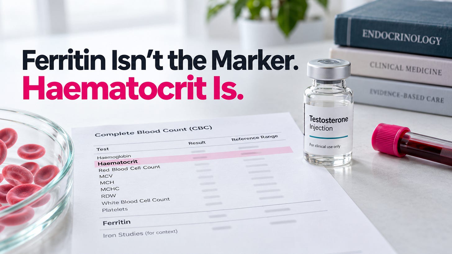 Testosterone Lowers Ferritin...Or Does It?