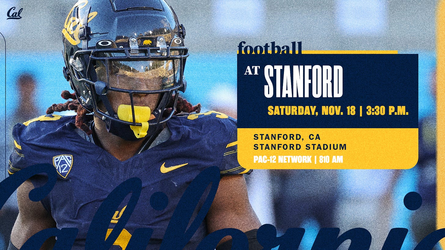 Cal Visits Stanford For 126th Big Game Cal Visits Stanford For 126th Big Game